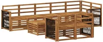 vidaXL Sofagarnituren Massivholz Akazie (3384530)