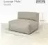 osoltus Premium Modular Sitzelement Axroma Olefin Taupe Beige