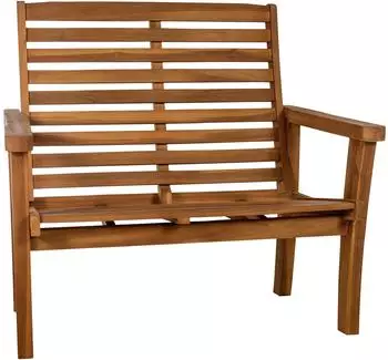CLP Nicosia Gartenbank mit Liegefunktion, Teakholz, 120cm (326887)