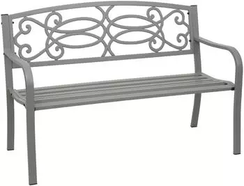 Proregal Gartenbank 87x127x58cm Grau