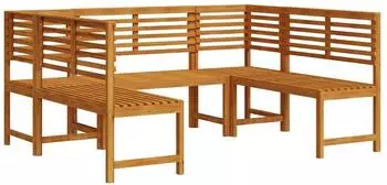 vidaXL Gartenbank-Set 5-tlg. braun Akazienholz (3328690)