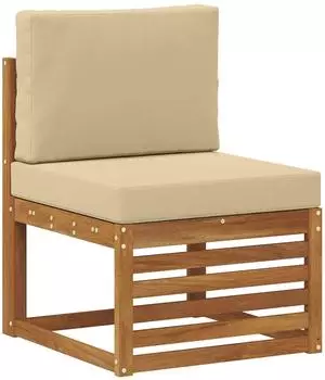 vidaXL Outdoor Mittelsofa Massivholz Akazie Natur (900493)
