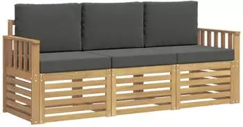 vidaXL Sofagarnitur Massivholz Akazie, Au&szlig;enbereich (3391307)