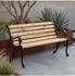 MCW Gartenbank O25 2-Sitzer, Gusseisen & Kiefernholz, 132cm, natur (MCW-O25)