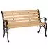 MCW Gartenbank O25 2-Sitzer, Gusseisen & Kiefernholz, 132cm, natur (MCW-O25)