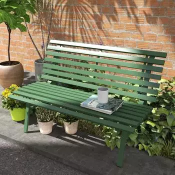 Outsunny Gartenbank Aluminium 123 x 67 x 79 cm