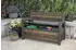Keter Deco Garden Gartenbank mit Stauraum 227l, Holzoptik Walnuss (261839)