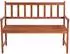 vidaXL Gartenbank mit Auflage 120cm Akazienholz (3063775)