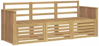 vidaXL Sofagarnitur Massivholz Akazie, 3-teilig (3391309)