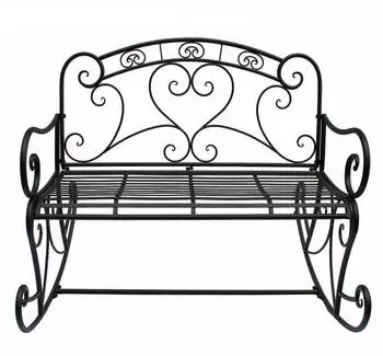 Spetebo DARES Schaukelbank 2-Sitzer, Metall, 110x101x94cm