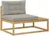 vidaXL Outdoor-Sofagarnitur mit Kissen, Akazienholz, weiß, 79x79x37cm (3387005)