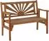 Dehner Sunshine Klappbank 2-Sitzer, Akazienholz FSC®-zertifiziert, 120x91x59cm
