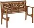 Dehner Sunshine Klappbank 2-Sitzer, Akazienholz FSC®-zertifiziert, 120x91x59cm
