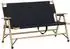 MCW Campingbank Q40 klappbar, Bambus/Textil, 117cm, schwarz (Q40)