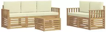 vidaXL Sofagarnitur Massivholz Akazie (3391385)