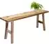 Spetebo Blumenbank Teakholz natur, rechteckig, 100x42cm (48033)