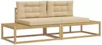 Outdoor-sofagarnitur Wei&szlig; 230,5 X 83 X 73 Cm Polyester Vidaxl