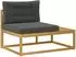 vidaXL Outdoor-Sofagarnitur mit Kissen, Akazienholz, weiß, 79x79x37cm (3387006)