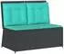 vidaXL Gartenbank Poly-Rattan schwarz (3394475)