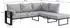 Beautysofa Verdino Outdoor-Ecksofa L-Form, blaugrau, Metallrahmen (2R2)