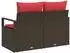vidaXL Garten-Sofa mit Kissen, Poly-Rattan, 120x62x69cm (42006768)