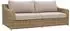 Brafab Glendon 2,5-Sitzer Gartensofa, Polyrattan, wasserabweisend, beige