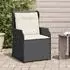 vidaXL Gartenbank 2-tlg. Poly-Rattan, schwarz