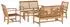 vidaXL Gartensofa-Set 5-tlg. Teak Massivholz, natur (3356858)