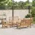 vidaXL Gartensofa-Set 5-tlg. Teak Massivholz, natur (3356858)