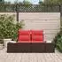 vidaXL Garten-Sofa mit Kissen Poly-Rattan 184x62x69cm (42006798)