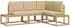 vidaXL Outdoor-Sofagarnitur 3-teilig, Polyester, weiß und beige (3388187)