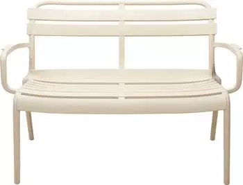 Koopmann Sitzbank MARIO Holz, grau, 100x76x62cm