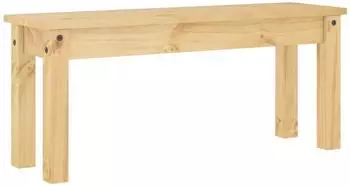 vidaXL Panama Essbank massives Kiefernholz 105x30x45cm (4005711)