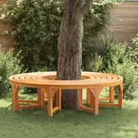 vidaXL Baumbank 8 -Seater 2 stk. 160 x 80 x 45cm Natur