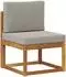 vidaXL Outdoor-Sofagarnitur mit Kissen, 4-tlg., natur/hellgrau (3366949)