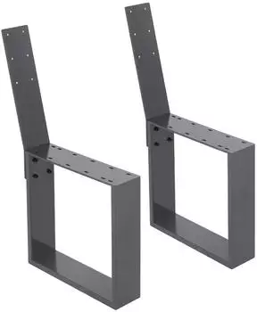 ML-Design Bankgestell mit Rückenlehne, Stahl, anthrazit, 40x78,5cm, 2er-Set (490005774)
