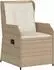 vidaXL Gartenbank Poly-Rattan, beige, 2er-Set