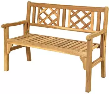 Costway Gartenbank, klappbar, Holz, 2-Sitzer, 320kg (OP70303)
