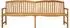 vidaXL Rosenbank handgefertigt, Teak Massivholz, 228x61x94,5cm