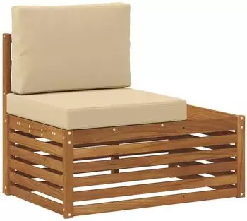 vidaXL Outdoor Endsofa Natur Akazien-Massivholz 91x63x73cm (900508)