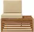 vidaXL Outdoor Endsofa Natur Akazien-Massivholz 91x63x73cm (900508)