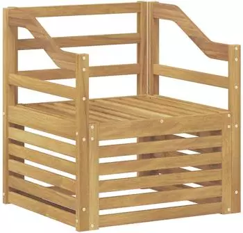vidaXL Outdoor-Sofagarnitur Akazien-Massivholz, wei&szlig; (3439111)