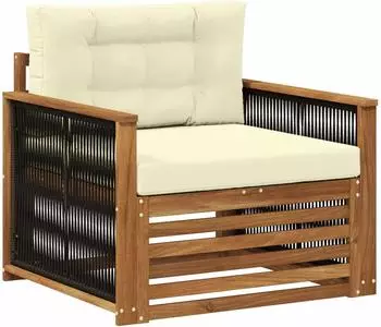vidaXL Outdoor Mittelsofa-Element, natur (3438939)