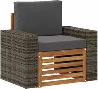 vidaXL Outdoor Mittelsofa Natur