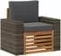 vidaXL Outdoor Mittelsofa massives Akazienholz, natur