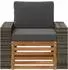 vidaXL Outdoor Mittelsofa massives Akazienholz, natur