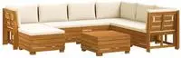 vidaXL 8 stk. Outdoor-Sofagarnitur Massivholz Akazie Braun
