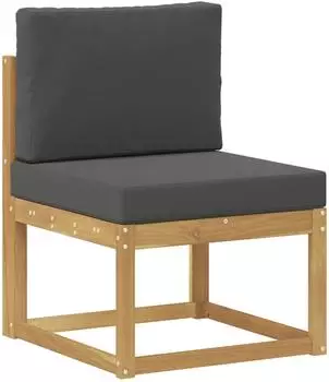 vidaXL Outdoor-Sofagarnitur Massivholz Akazie, wei&szlig; & anthrazit (901460)