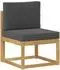 vidaXL Outdoor-Sofagarnitur Massivholz Akazie, weiß & anthrazit (901460)