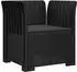 vidaXL Sessel 1-Sitzer mit Kissen Rattan-Look PP anthrazit (8011853)